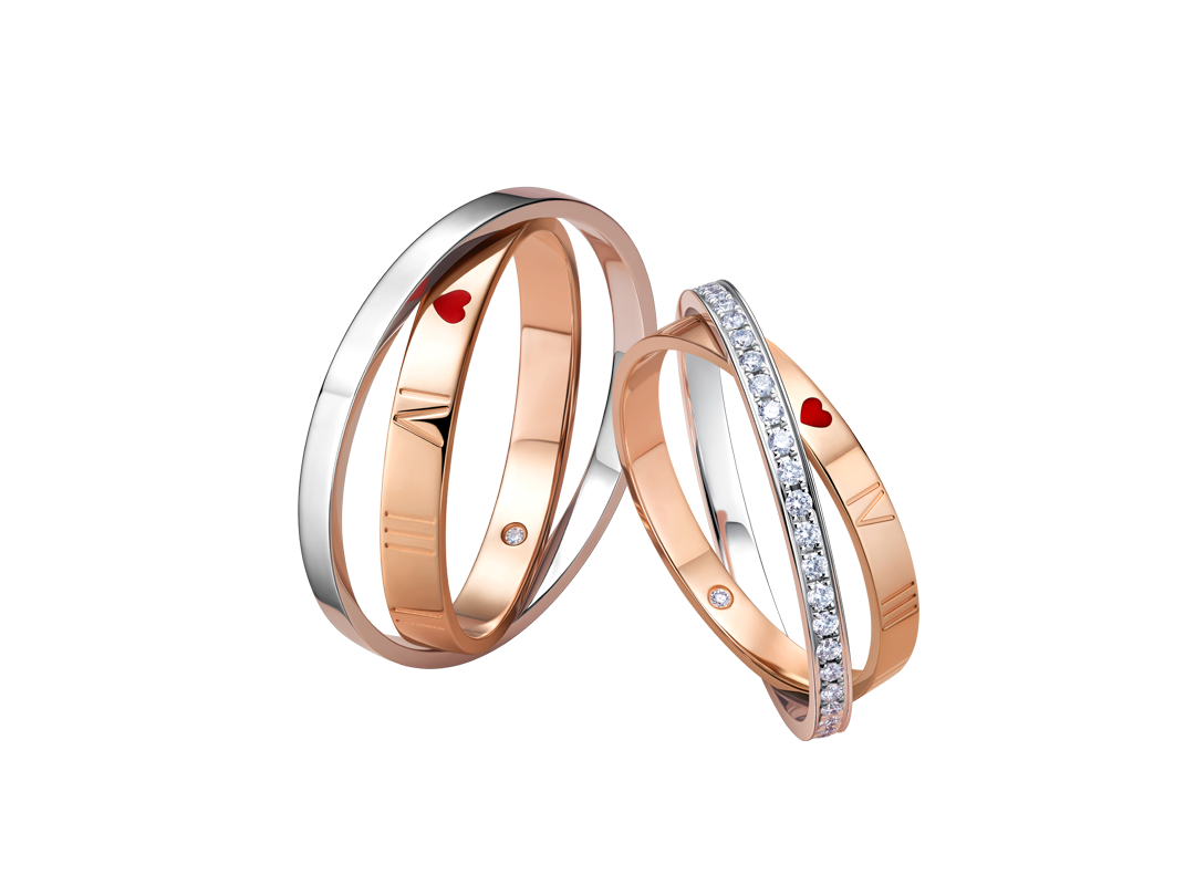 DR钻戒DR HEART系列永恒之心结婚对戒