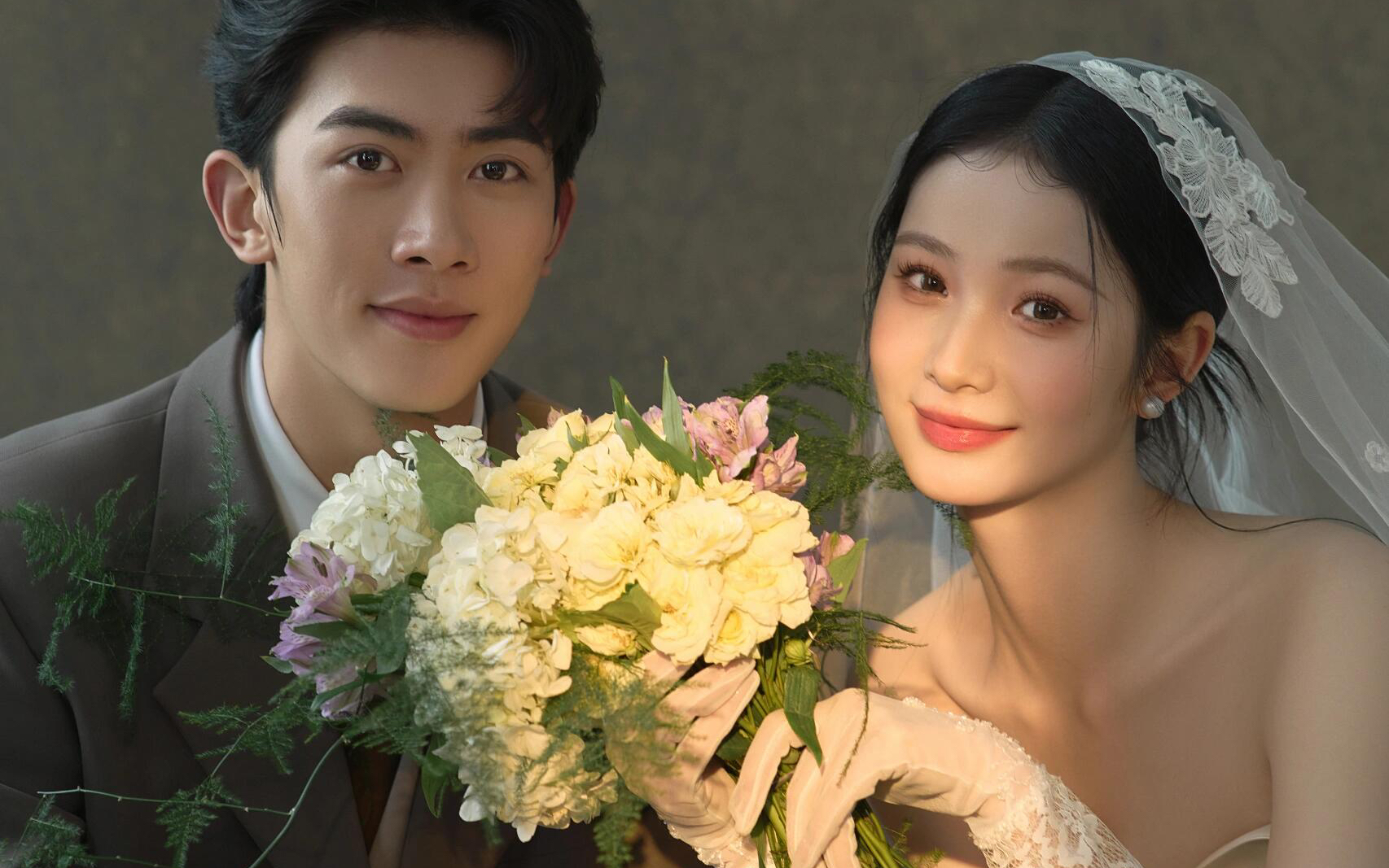 高级油画婚纱照