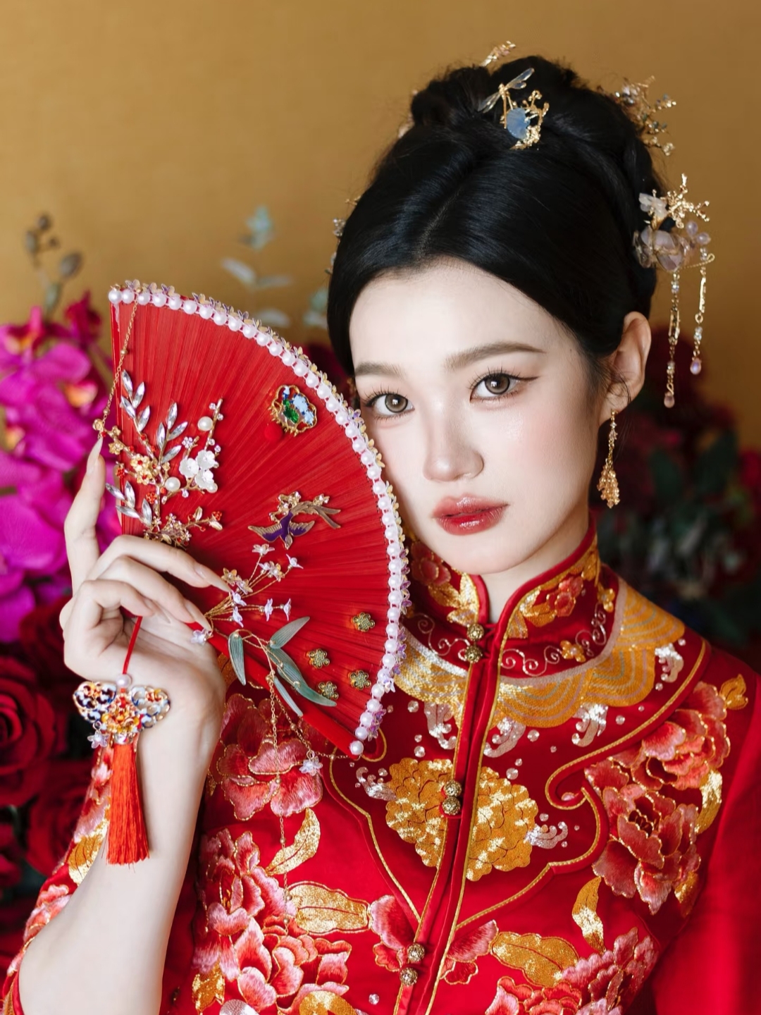 紅色秀禾新娘妝