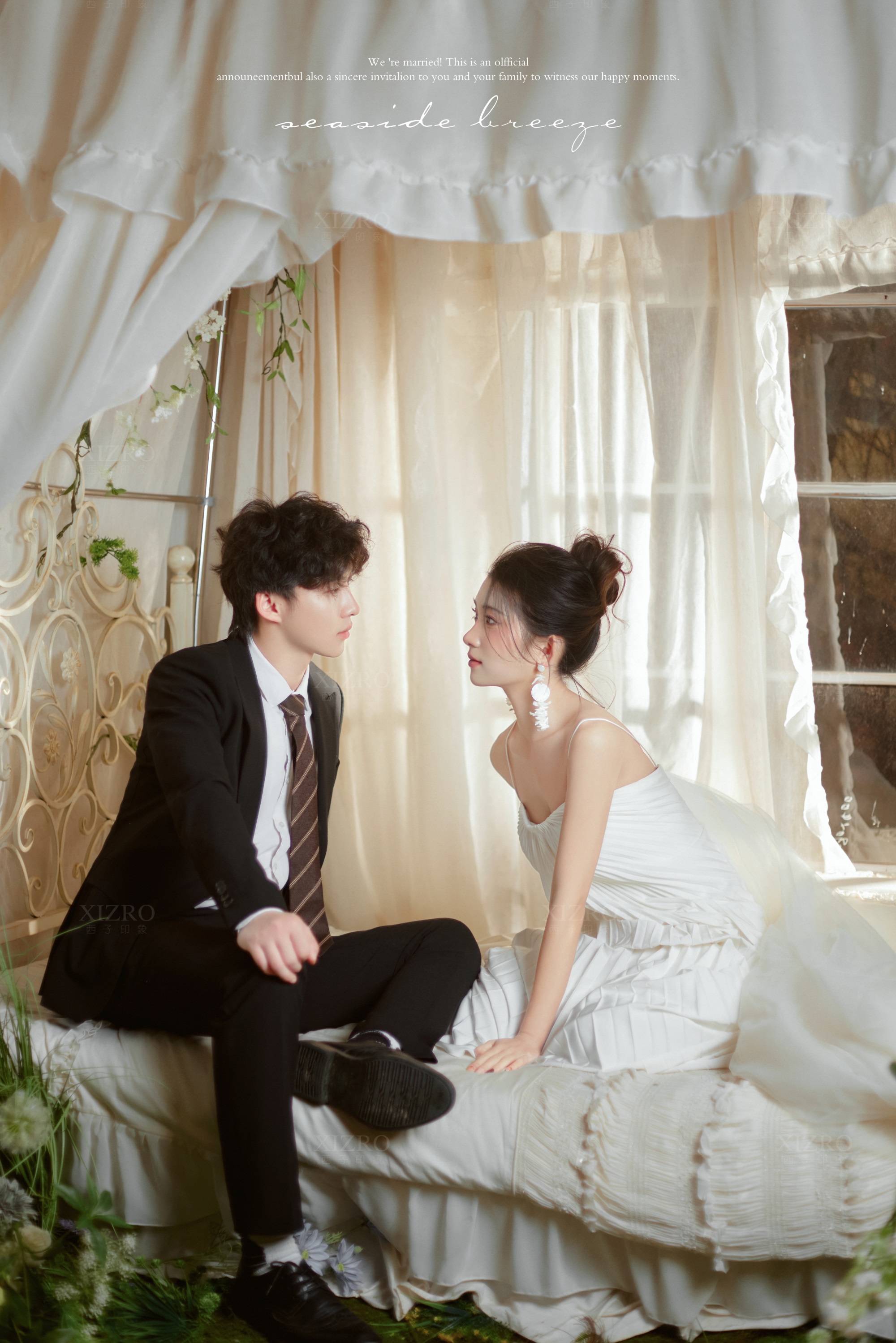 拍到了少女感满分的婚纱照