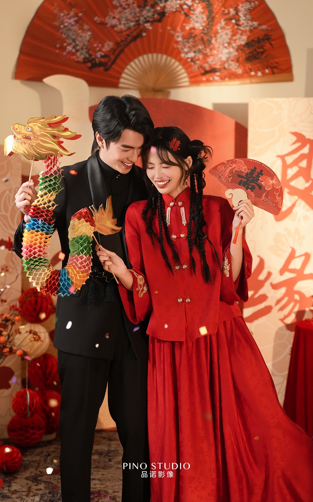 新中式订婚 婚纱照