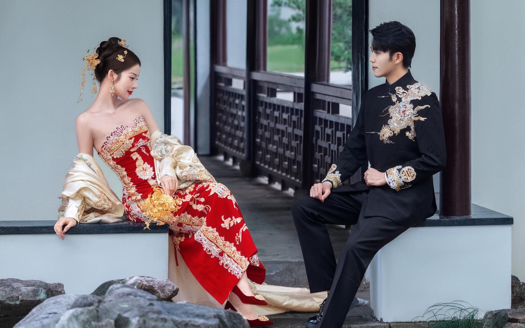 园林新中式婚纱照｜东方美学直接硬控我