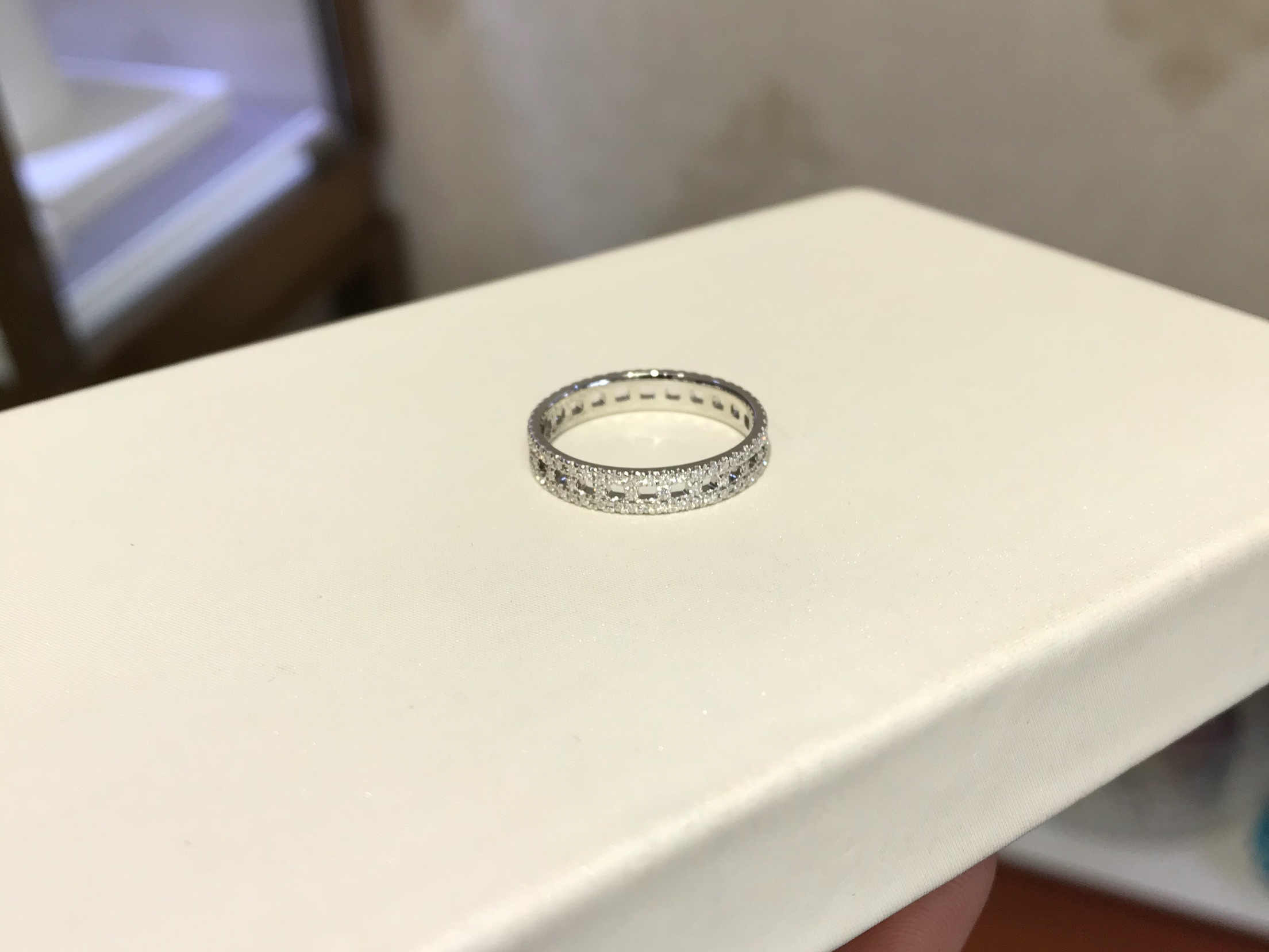 豪华满钻款对戒 女戒 情侣戒 排戒 叠带款