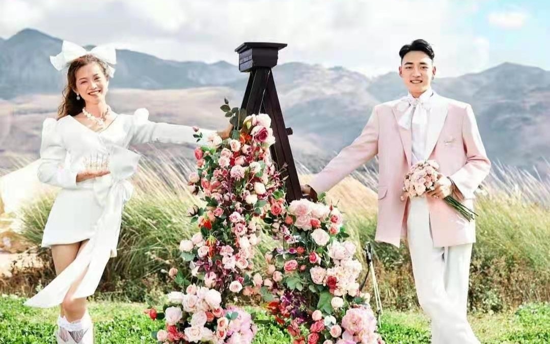 森系婚纱照#影室棚拍+花海+海景+底片全送
