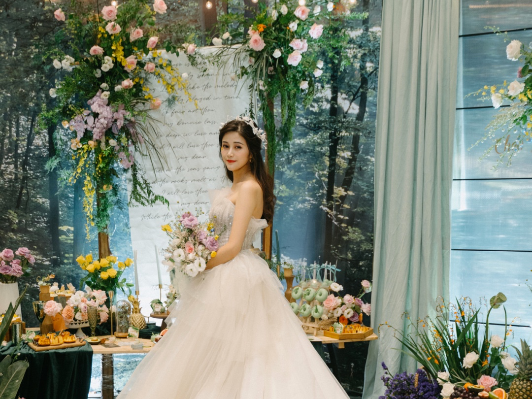 头纱皇冠仪式纱造型艺术设计