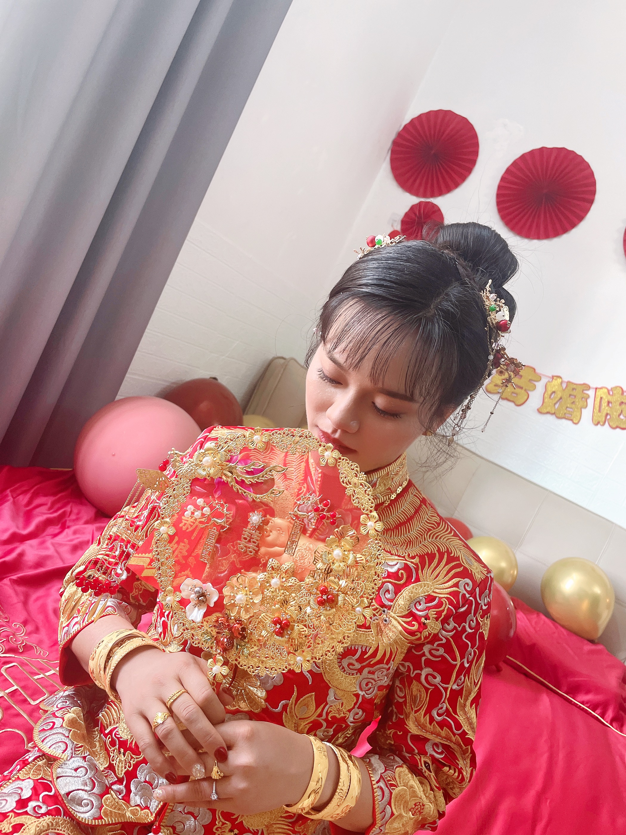 温婉端庄中式新娘妆