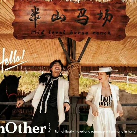 新潮都市元素，明星街拍范儿，这样的婚纱照简直酷酷
