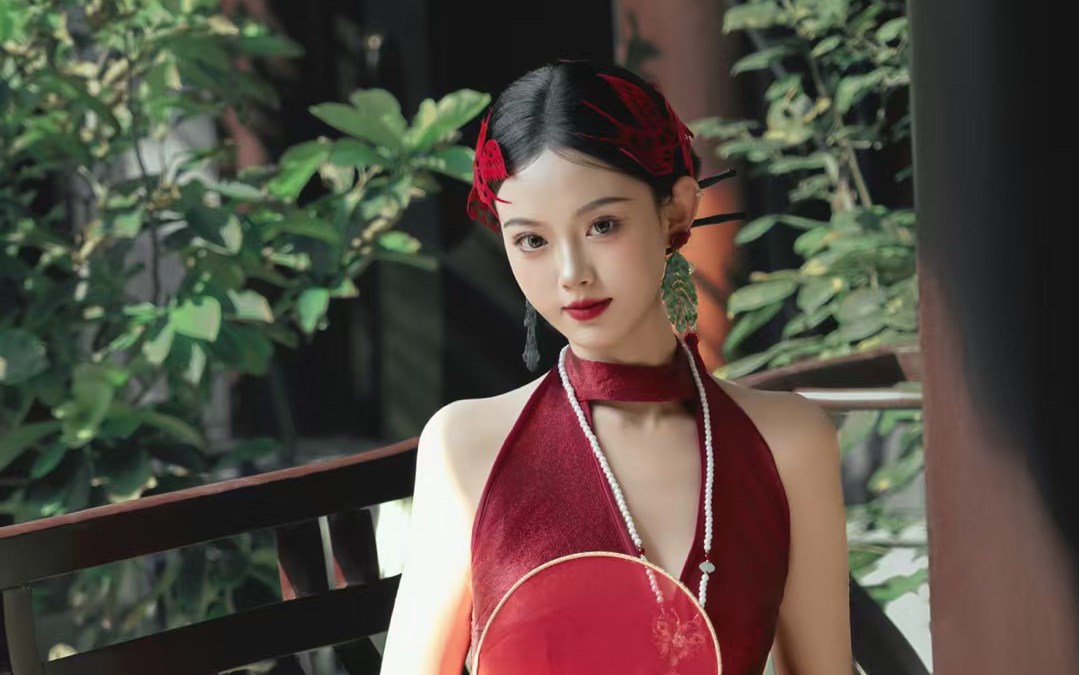 美到无法抗拒的新中式园林婚纱照