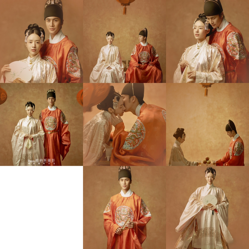 朋友圈超火的爱心九宫格晒婚纱照~内附教程
