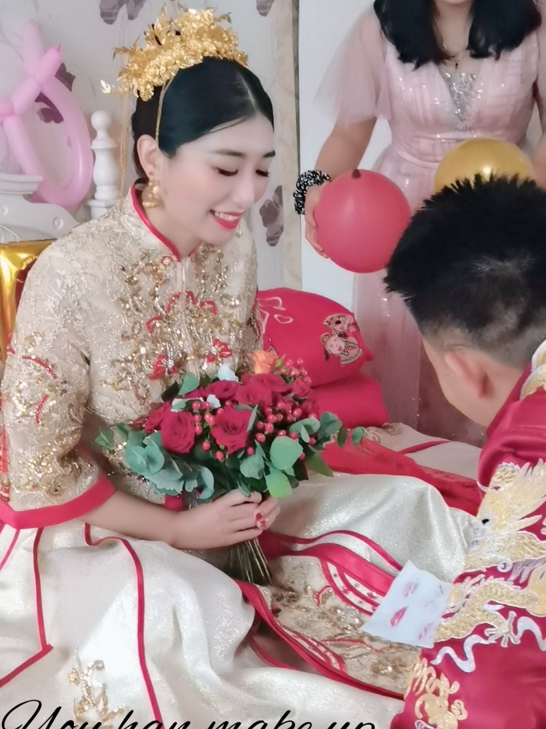 新娘早妆一套精致妆容+一套精致造型