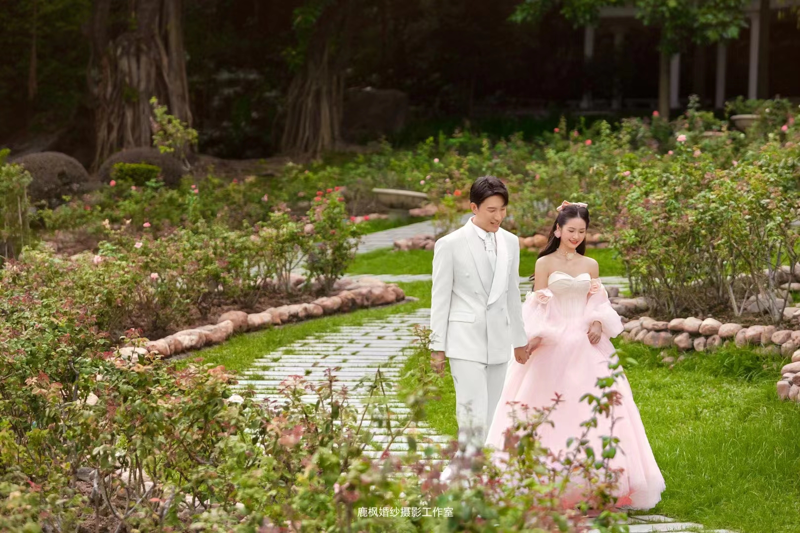 草坪婚紗照+小清新