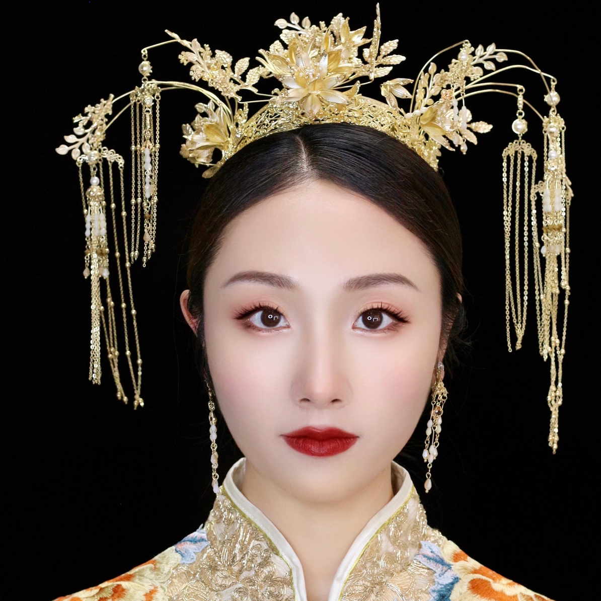 
干干净净，精致，大气这应该是中式造型
