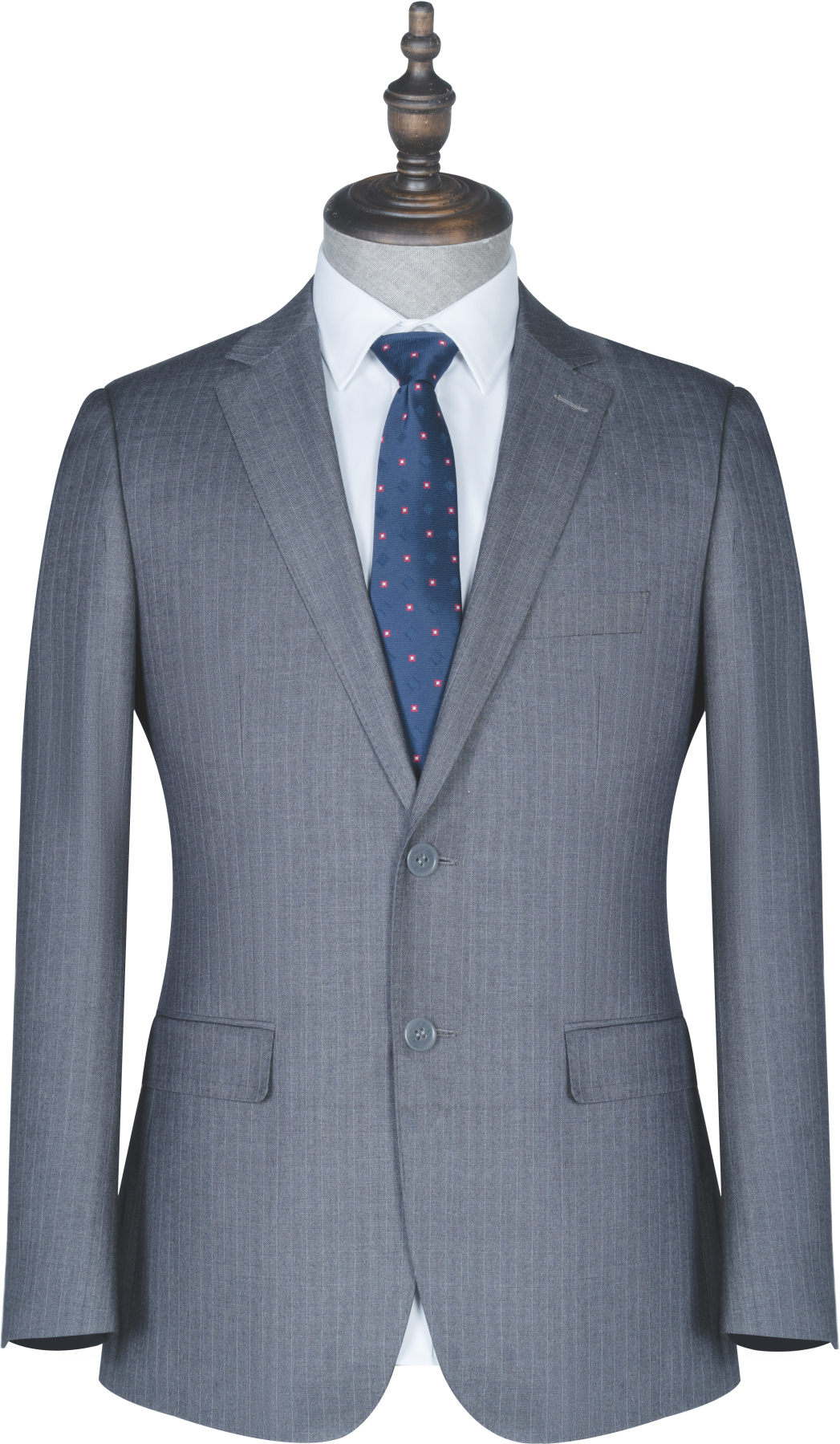 灰色条纹两件套