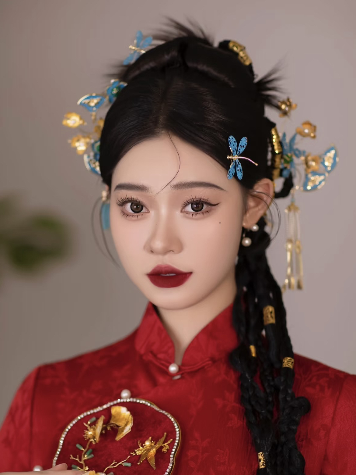 新中式晨袍妝造