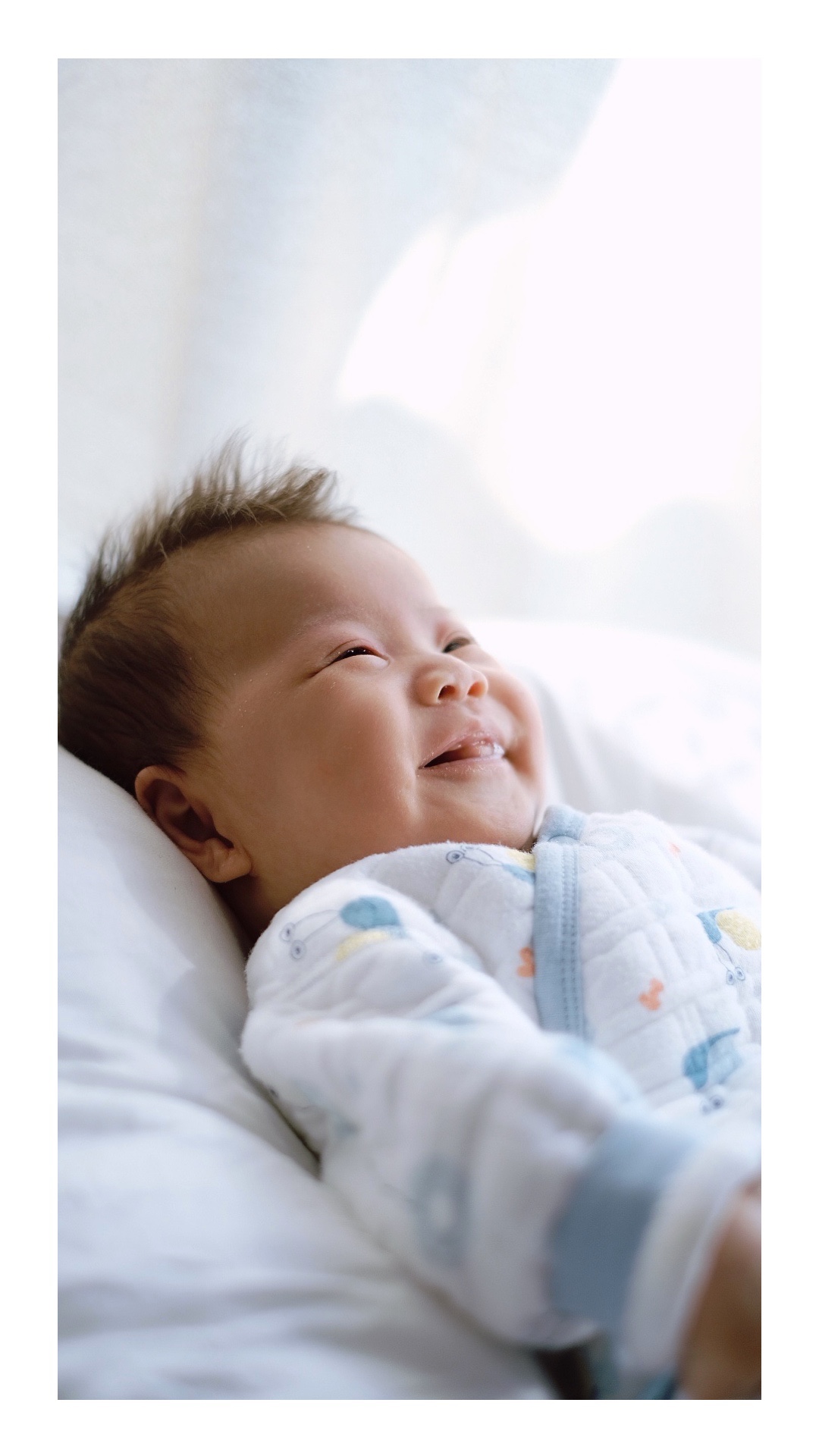 日系婴儿自然光百天照 小清新儿童写真摄影