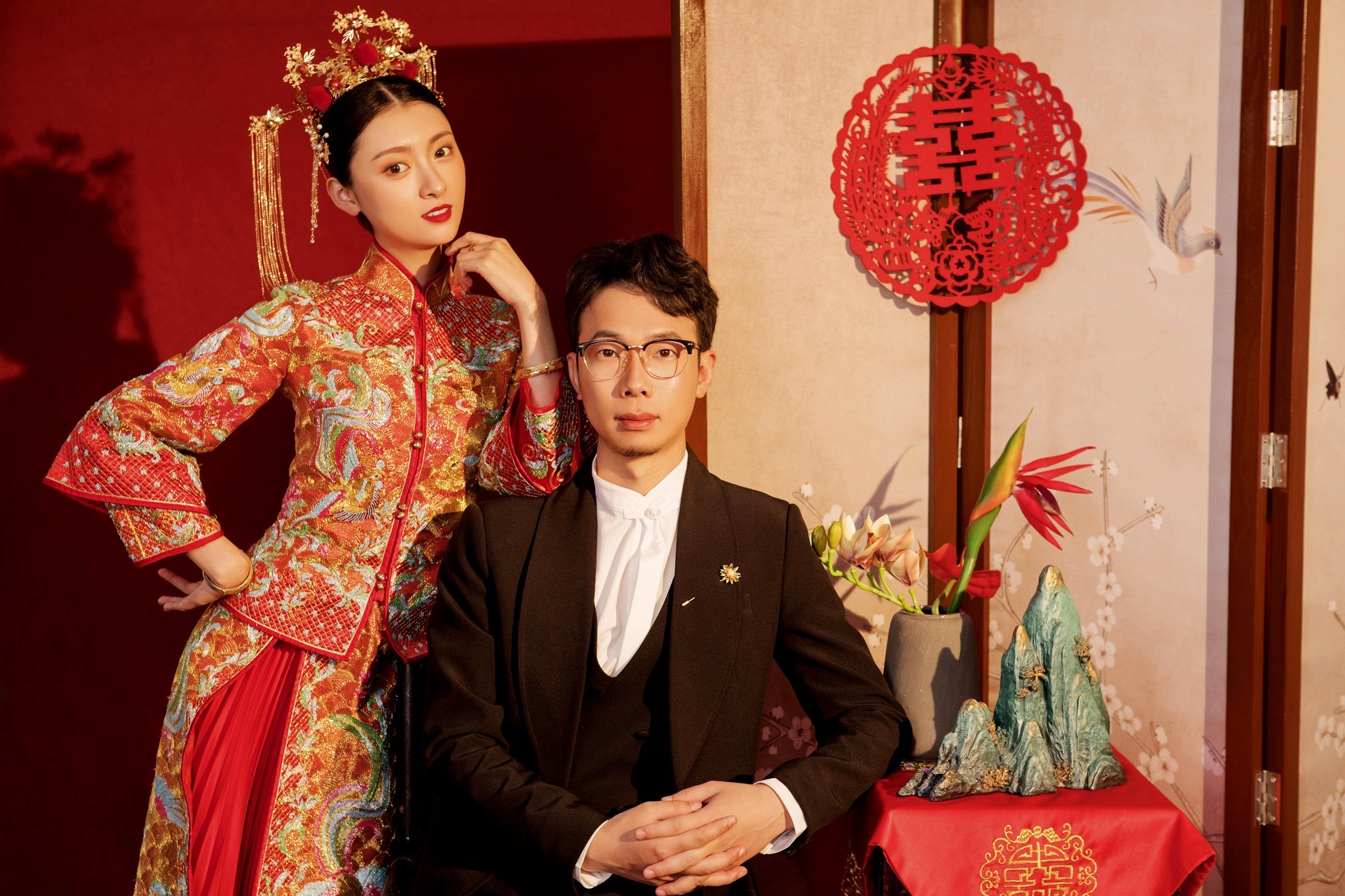 终于赶在天气彻底热起来之前拍完了我的婚纱照。