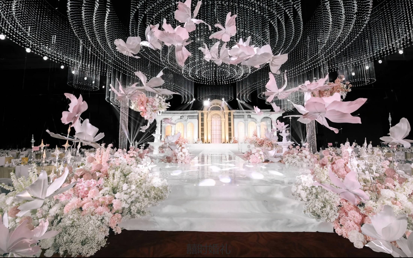 白粉色法式城堡婚礼🩷💒