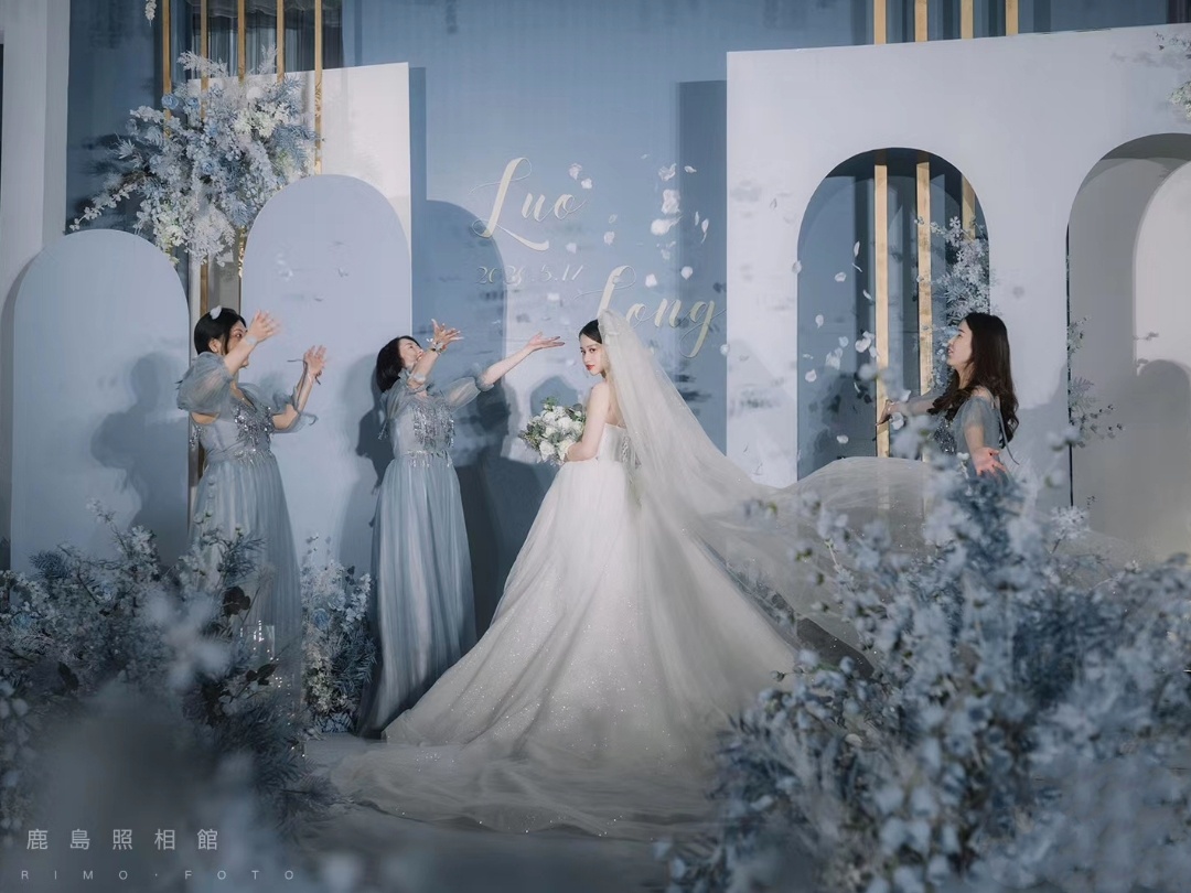 【珍愛婚禮】霧霾藍(lán)高級(jí)感婚禮
