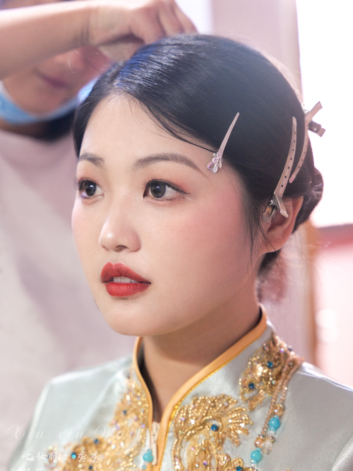 出门仪式造型+主婚纱造型+敬酒服造型