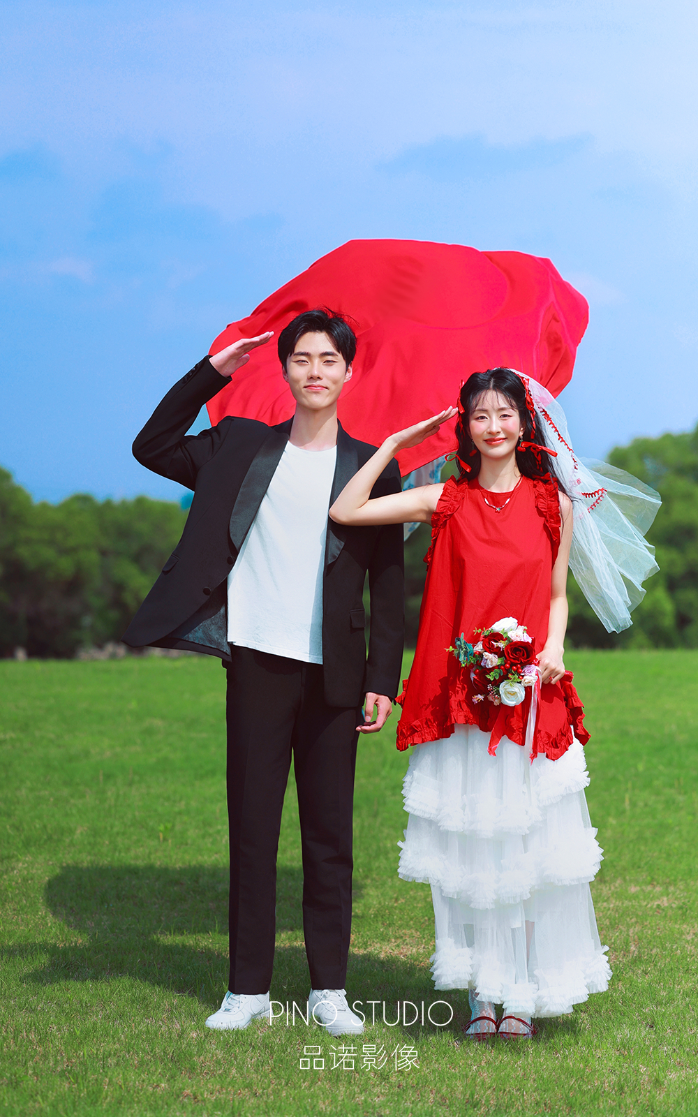 生命力喜嫁婚纱照