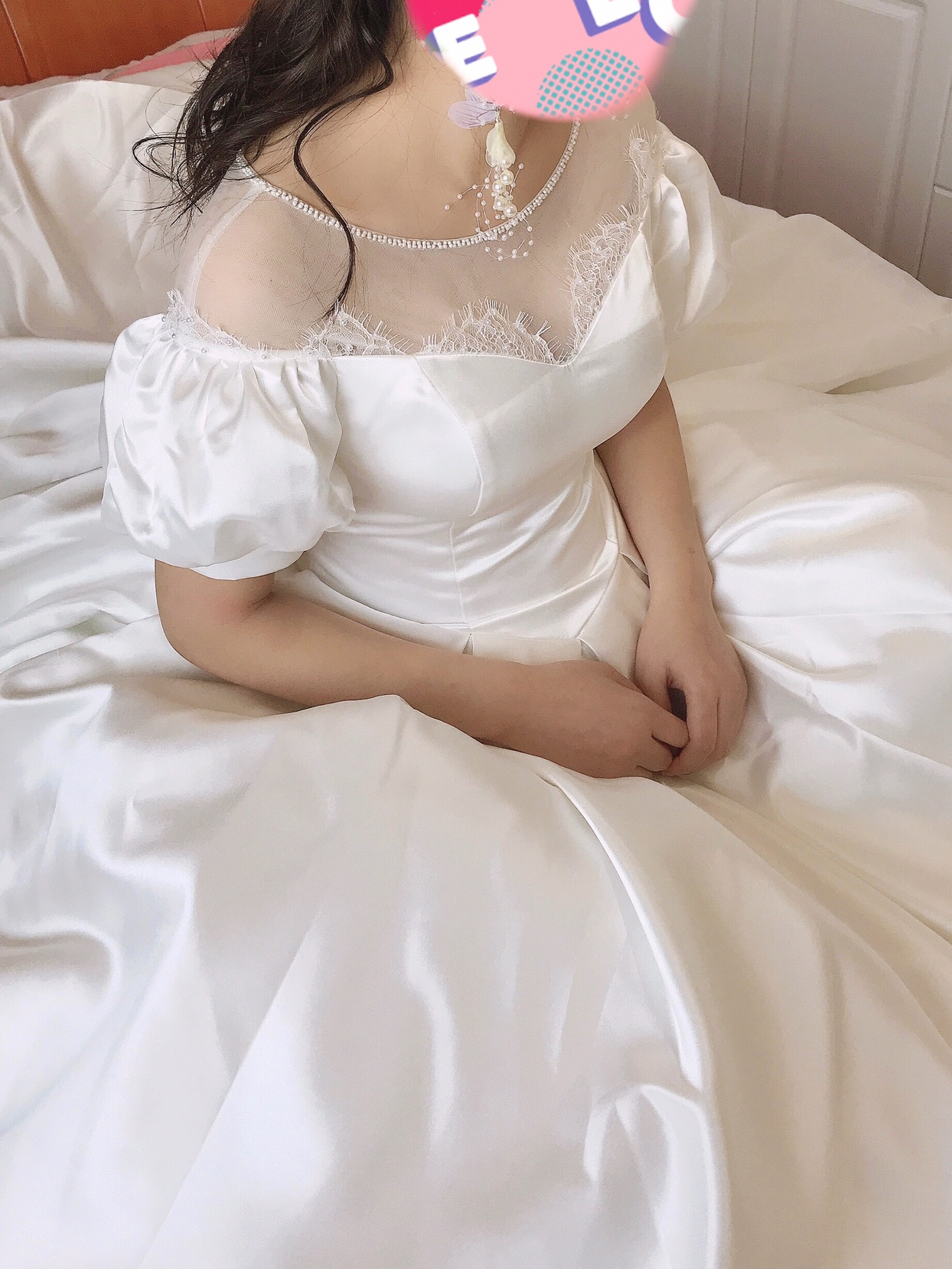 公主风缎面主婚纱新款新娘2021法式轻简约大气奢