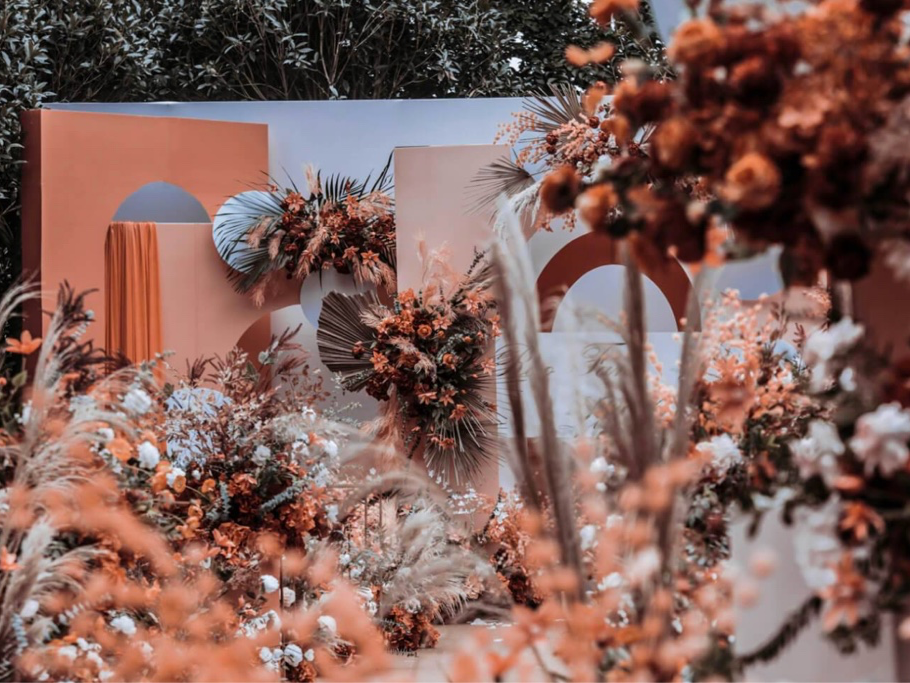 《秋实》浅橙色复古户外婚礼