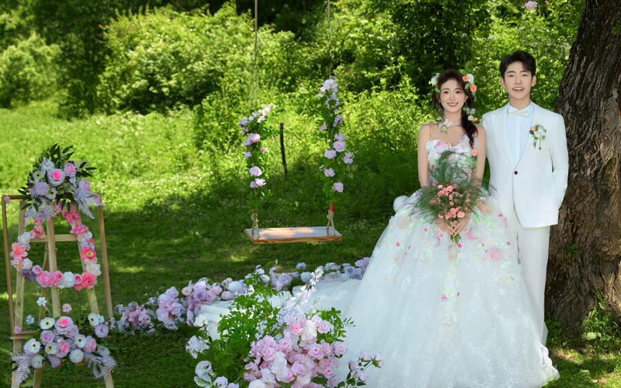 闯入绿野仙踪森系梦幻婚纱照绝 美