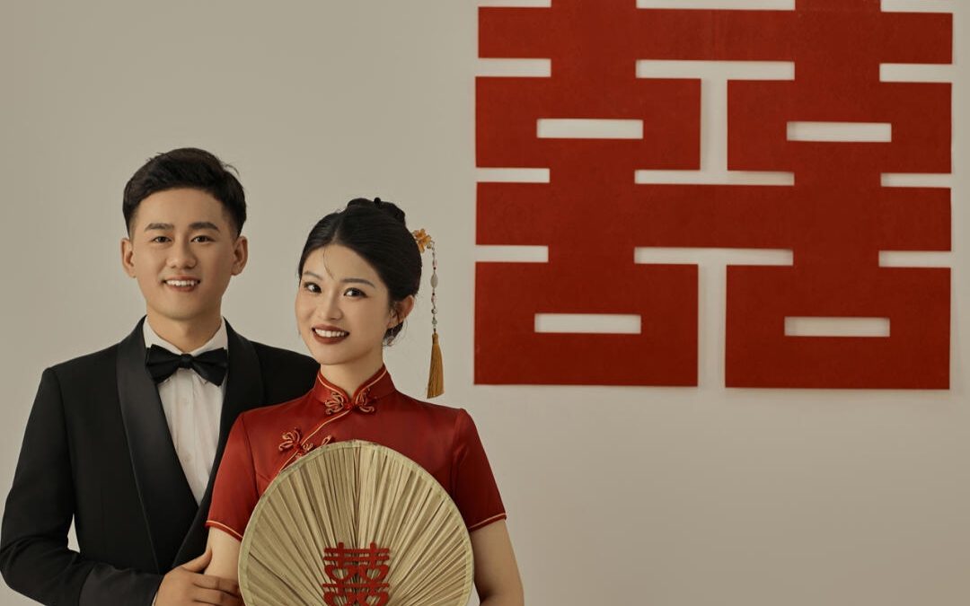 💑爱意满满的新中式旗袍婚纱照是想要的喜嫁幸福感