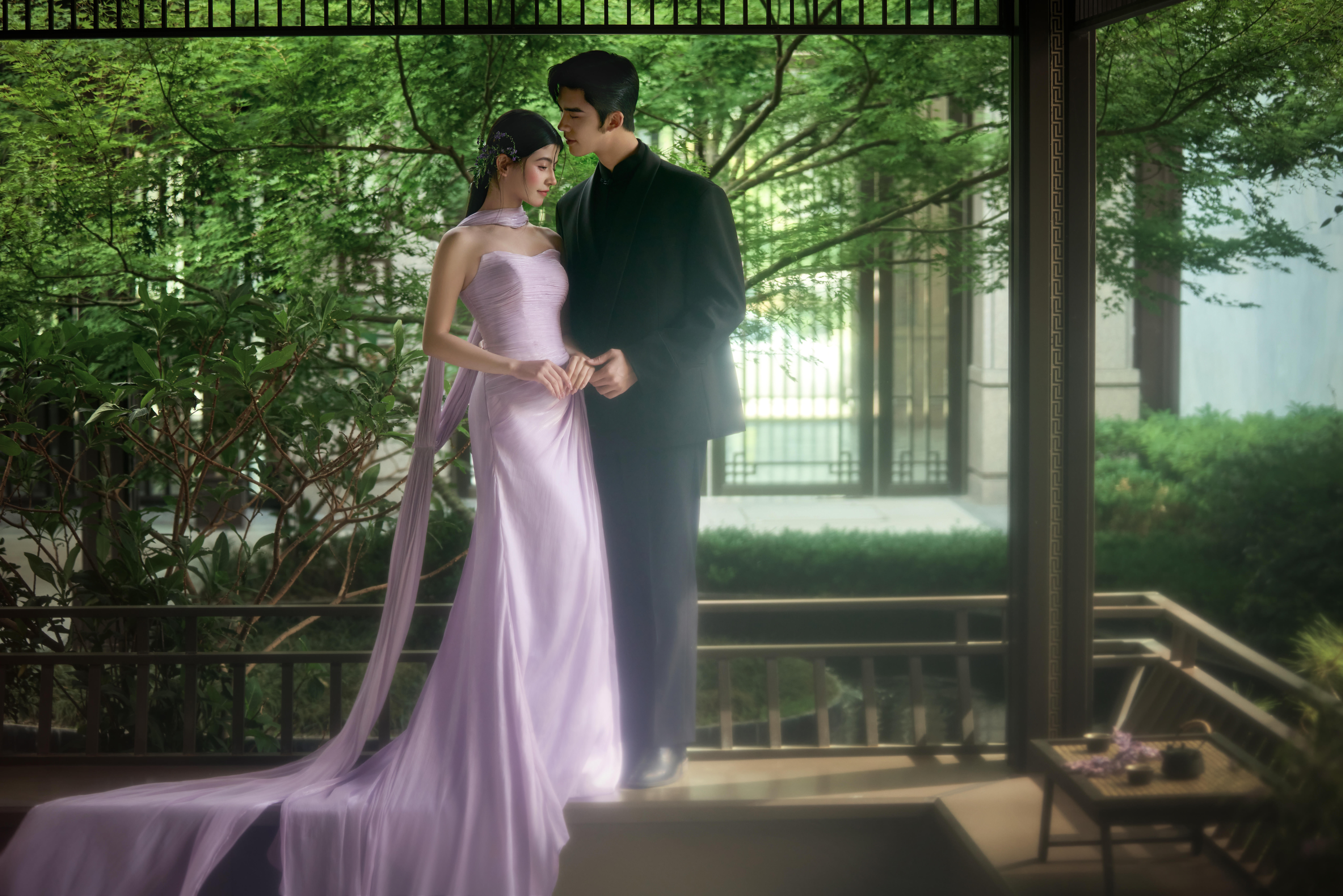 【95后必拍】新世代高定国风婚纱照含8服180张