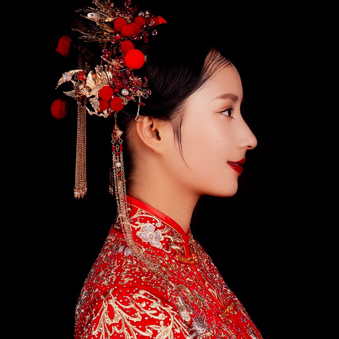 豆蔻新娘会馆中式新娘造型