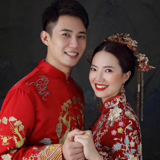 中式婚纱照 甜蜜而高级的喜嫁风婚纱照客照刘小妹
