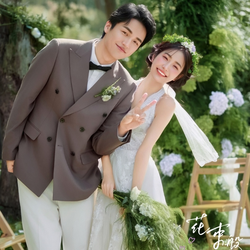 2025婚纱照推荐-氧气感爆棚森系婚纱照
