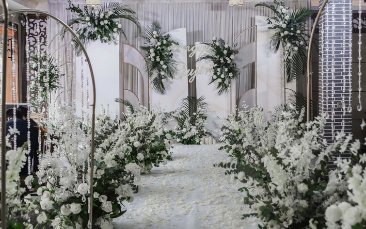 【壹糖婚礼】2021爆款白绿+礼服西装