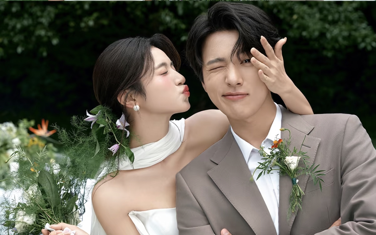 哪里都能拍的森系婚纱照