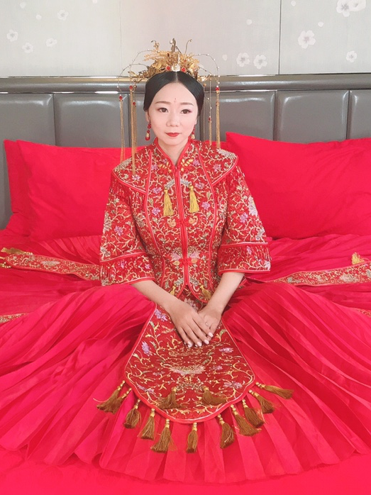 秀禾服新娘2020新款结婚中式婚纱秀和