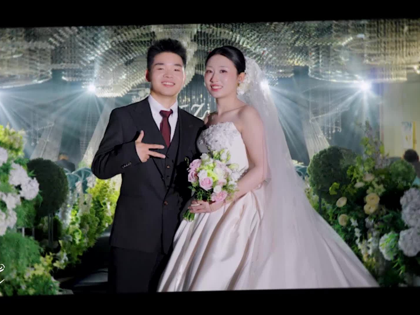 婚礼堂小清新风格婚礼预告短片