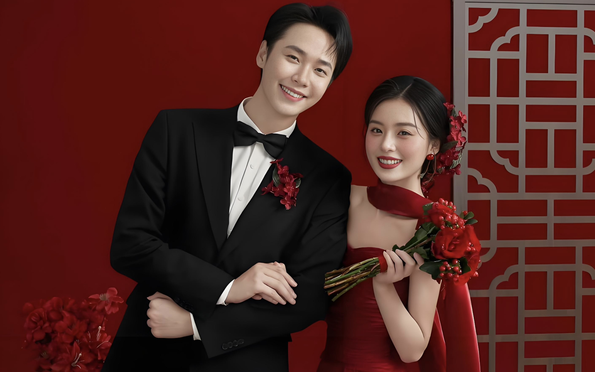 被家人夸爆得喜嫁風(fēng)婚紗照，太贊了