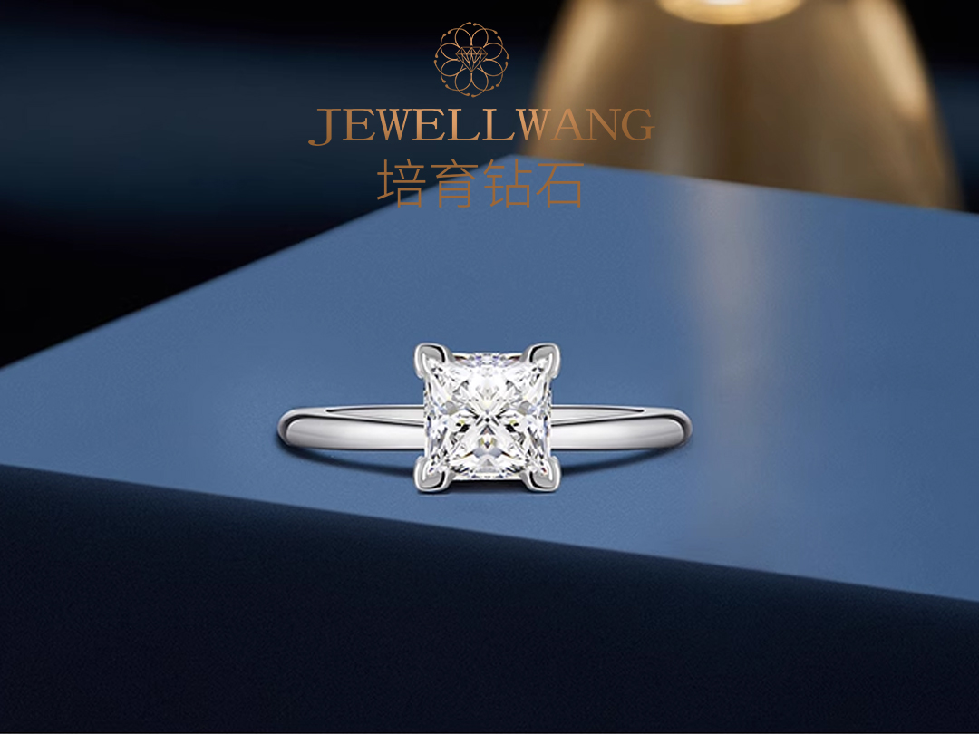 纤离 JEWELLWANG钻玺培育钻石婚戒