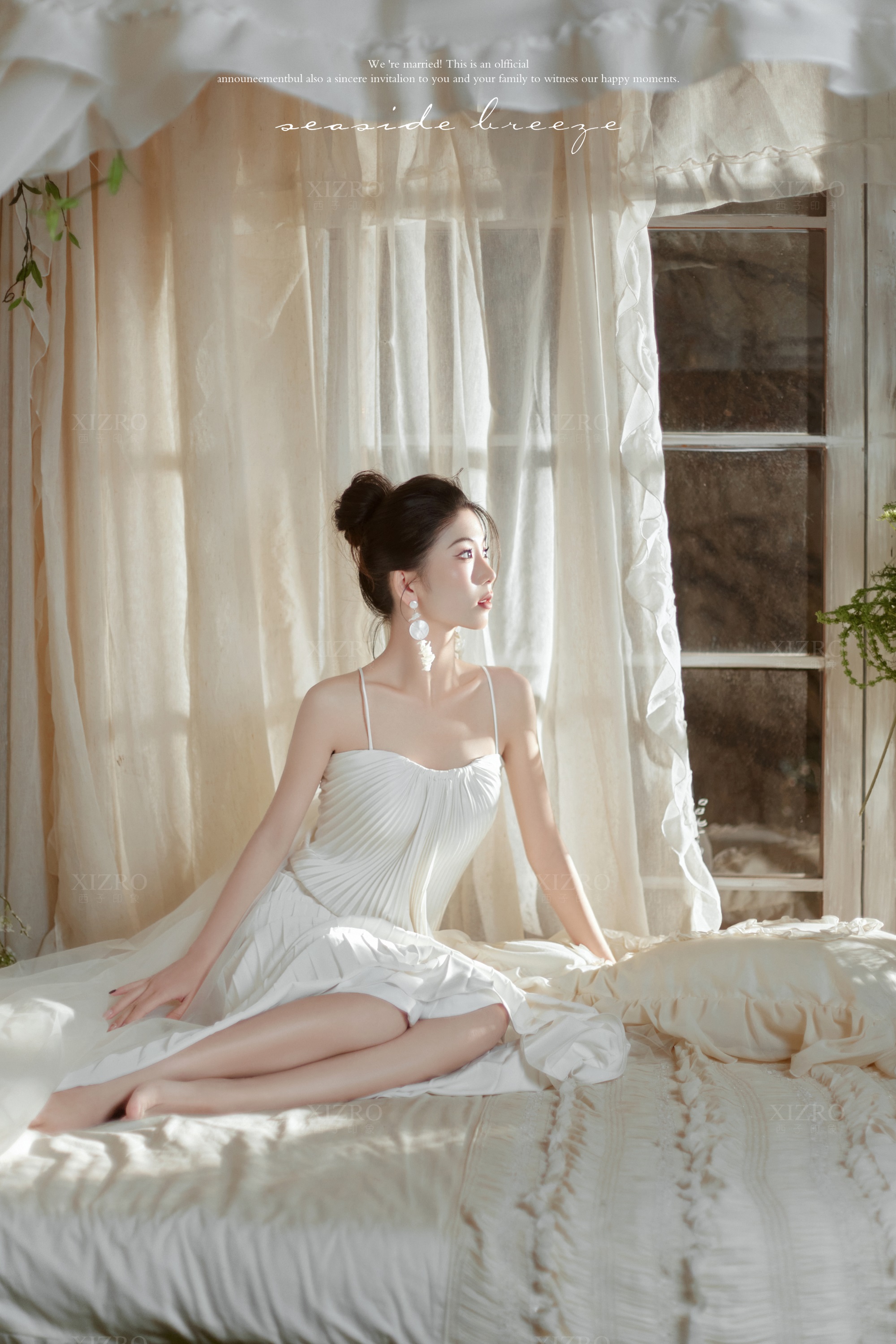 拍到了少女感满分的婚纱照