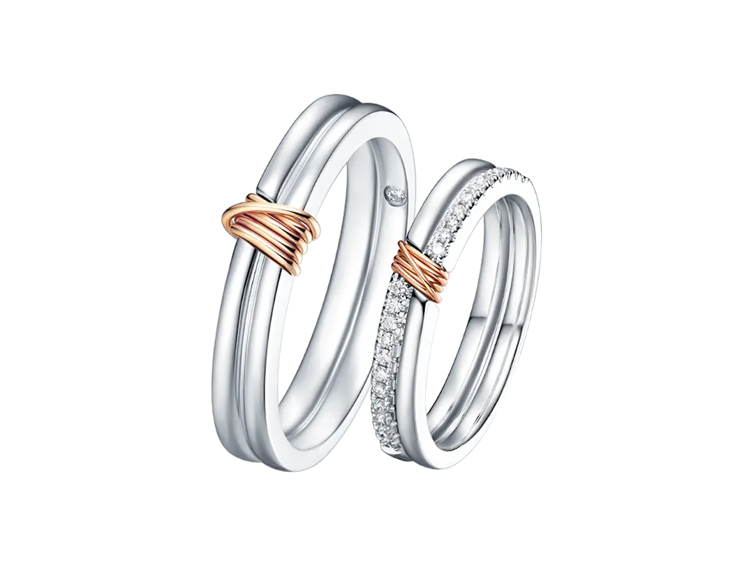 DR LOVE LINE系列简奢情侣对戒结婚戒指