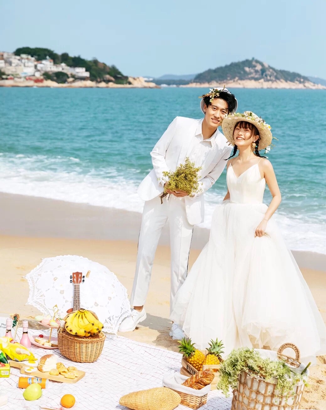 海边婚纱照，从来不止一种拍法！ 