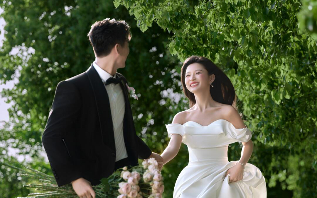 公园纪实森系婚纱照外景