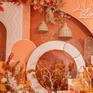 南宁婚宴5999套餐，橙色秋色系婚礼布置