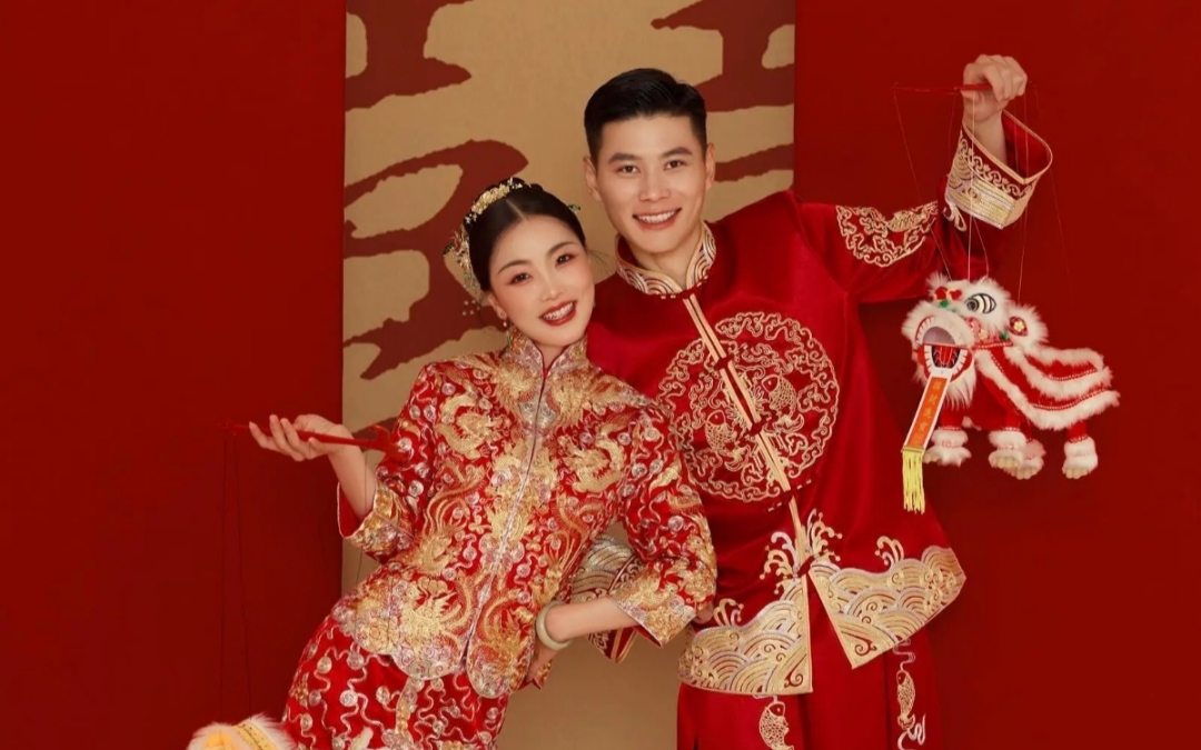 太美了 新中式秀禾喜嫁婚纱照