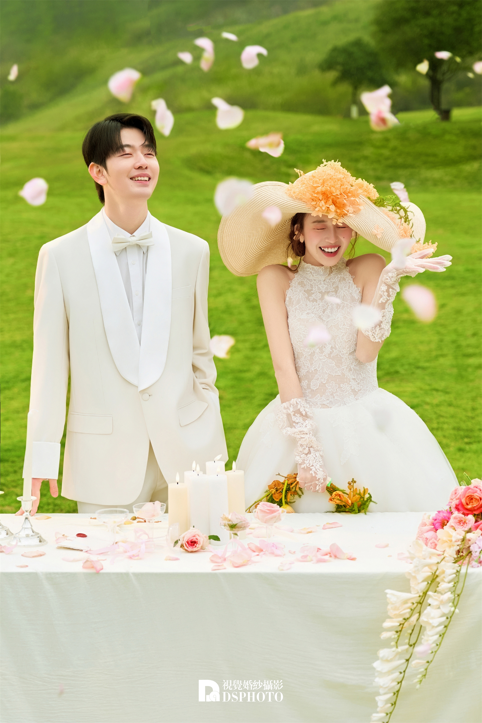 法式/森系草坪婚纱照