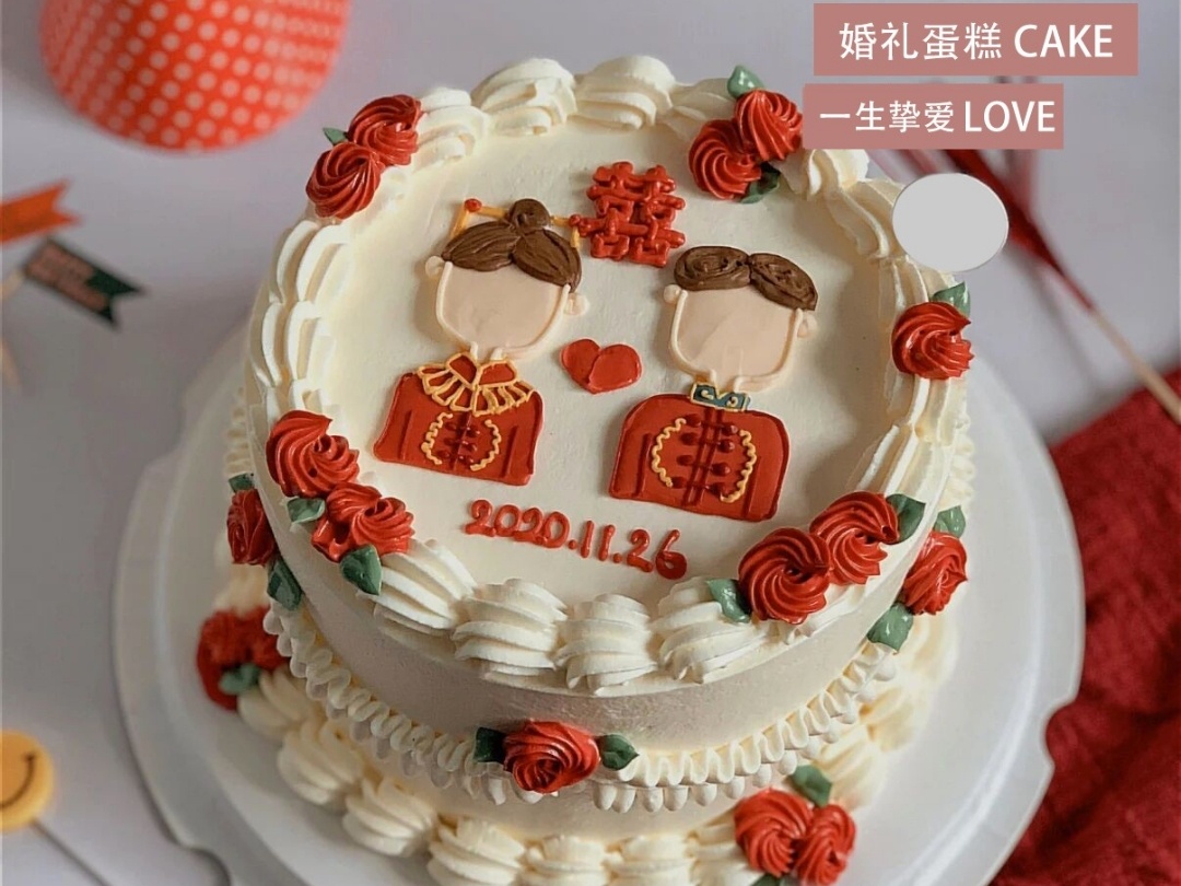 浪漫高端婚禮蛋糕婚禮甜品臺(tái)定制