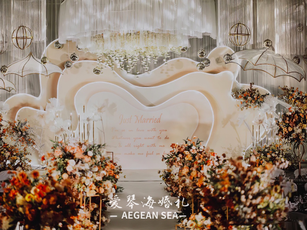 香槟玫瑰  爱琴海婚礼一站式服务