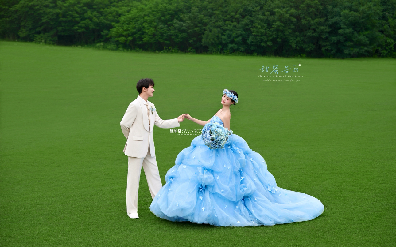 蓝色也可以这么浪漫？😍 救命！谁懂这种在逃公主