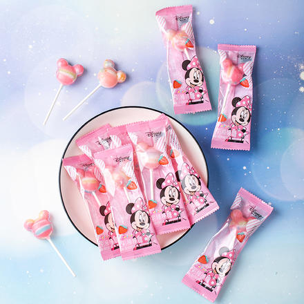 滨崎 迪士尼米妮五彩棒棒糖（草莓味）喜糖硬糖棒棒糖回礼小吃