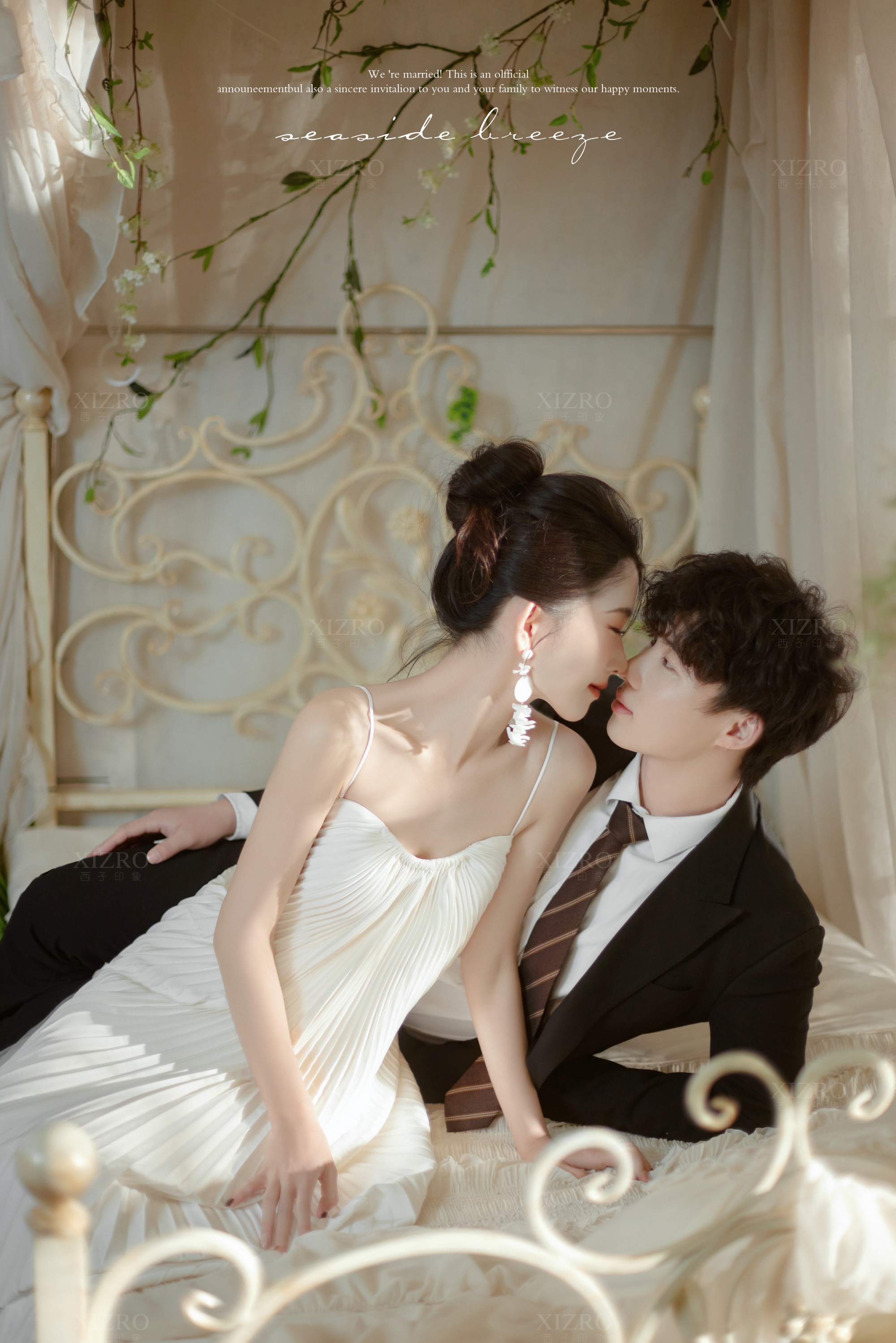 拍到了少女感满分的婚纱照